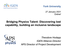 Bridging Physics Talent: Discovering lost capability, building an inclusive landscape